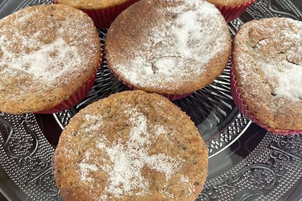 Vegane Zitronen-Chia-Muffins