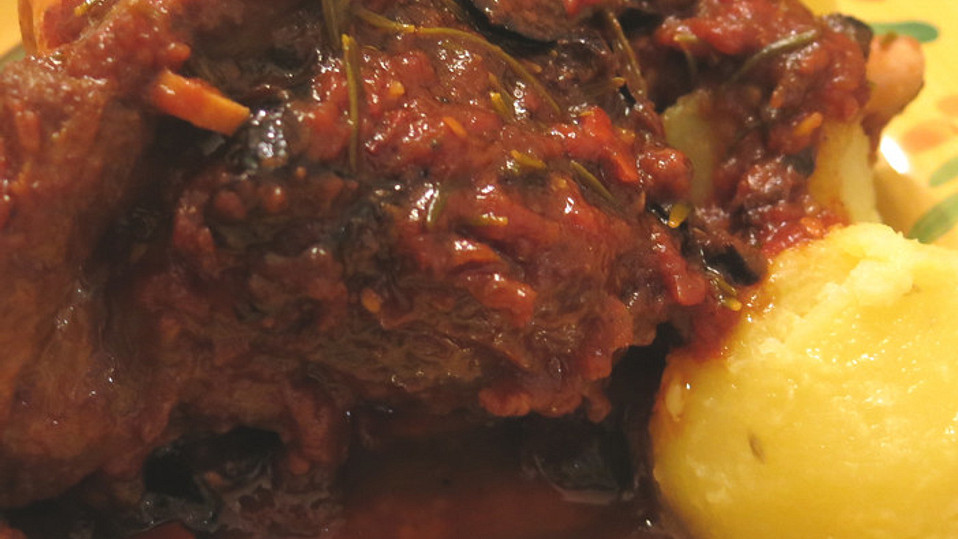 Geschmorte Lammhaxen mit Sardellen und Tomaten von Stephan-kocht-gerne