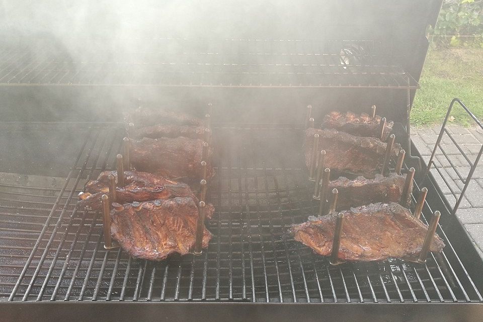 3-2-0 Spareribs vom Smoker FOTB