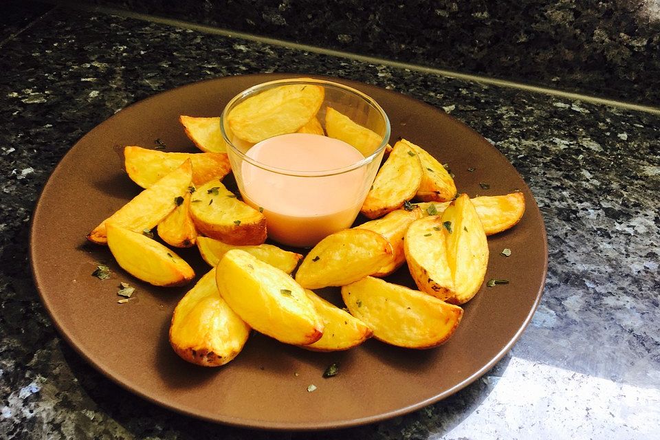 Potato Wedges mit Cocktailsauce