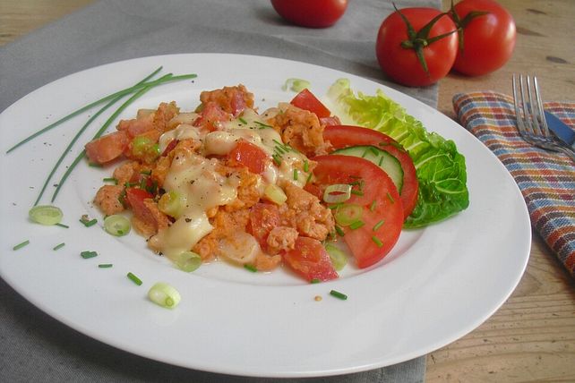 Rührei mit Tomate und Käse von 31081990| Chefkoch