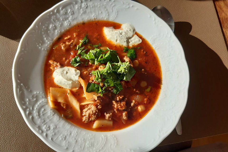 Lasagnesuppe Lasagnesuppe