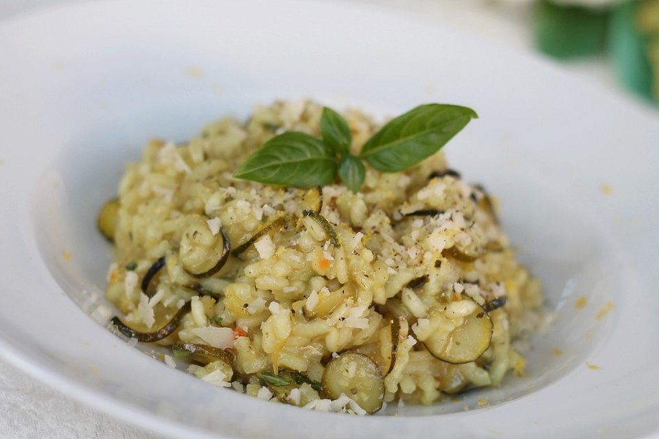 Zucchini-Zitronen-Risotto