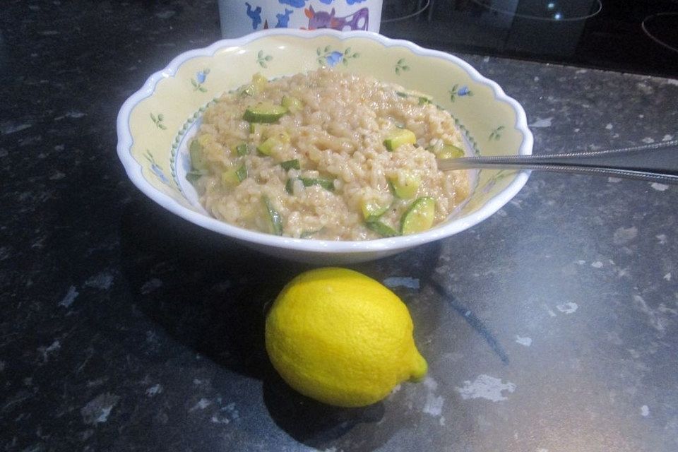 Zucchini-Zitronen-Risotto