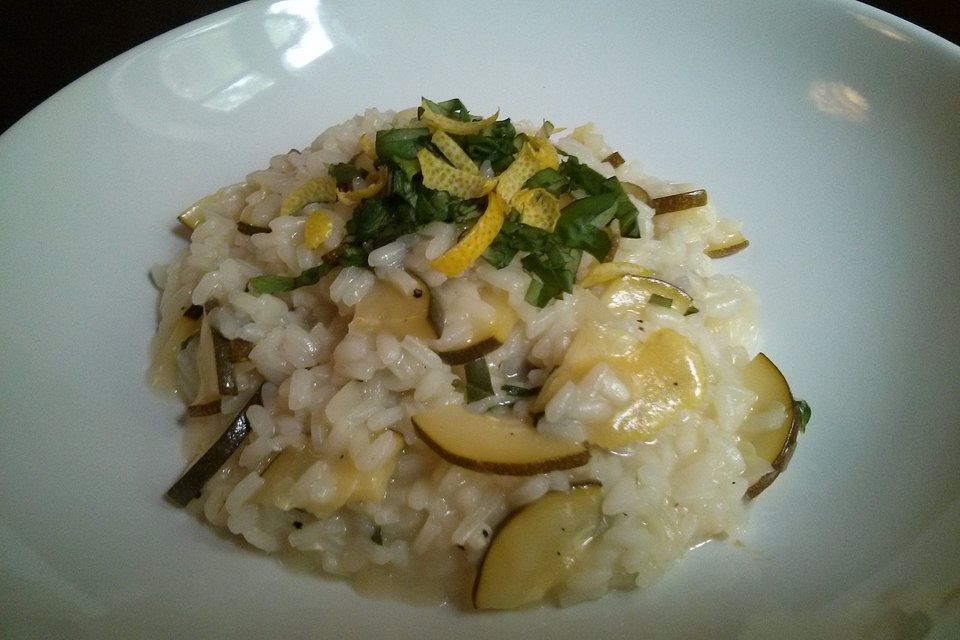 Zucchini-Zitronen-Risotto