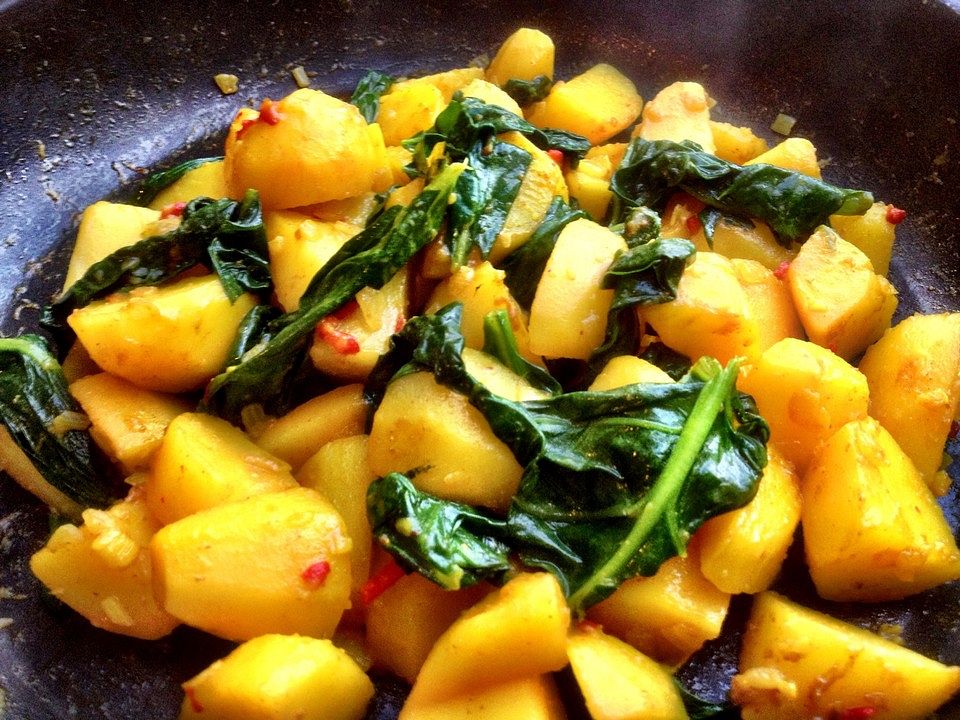 Kartoffelcurry mit Spinat von energybird| Chefkoch