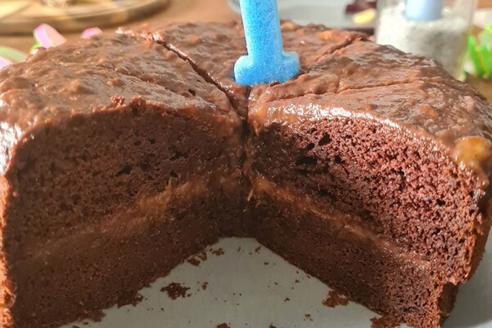 Feiner Schokokuchen ohne Zuckerzusatz Feiner Schokokuchen ohne Zuckerzusatz