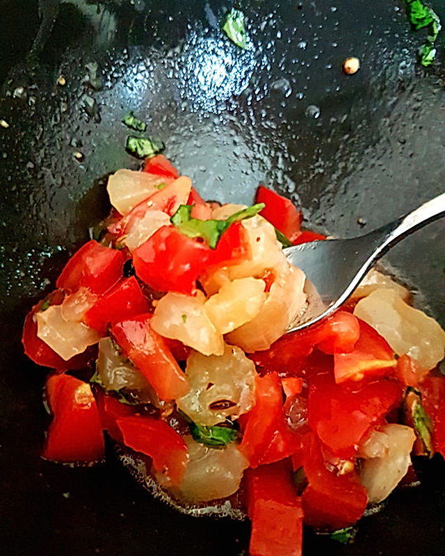 Handkäse-Tomaten-Salat
