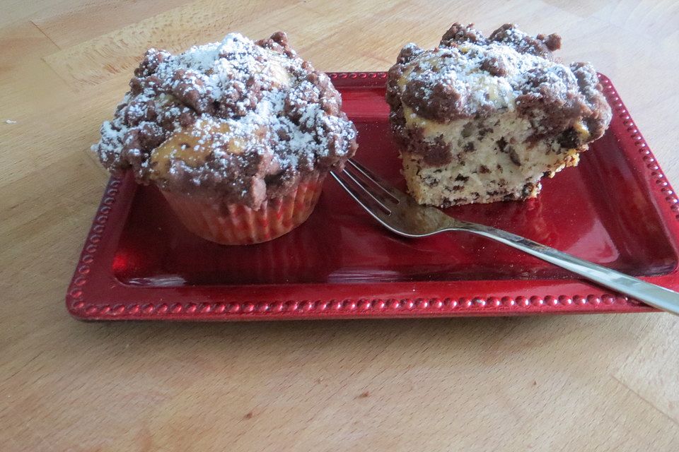 Eierlikörmuffins mit Schokostreusel