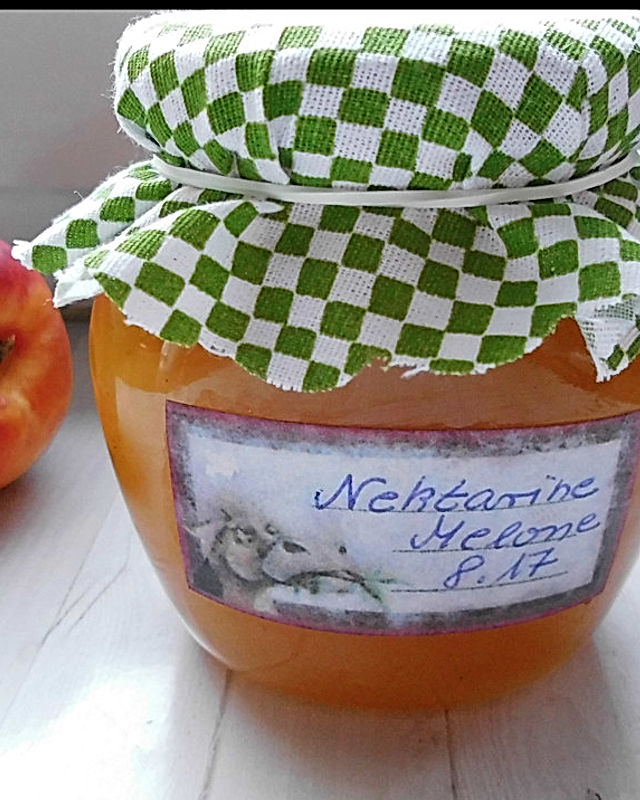 Nektarinen – Melonen Marmelade mit Bourbon Vanille