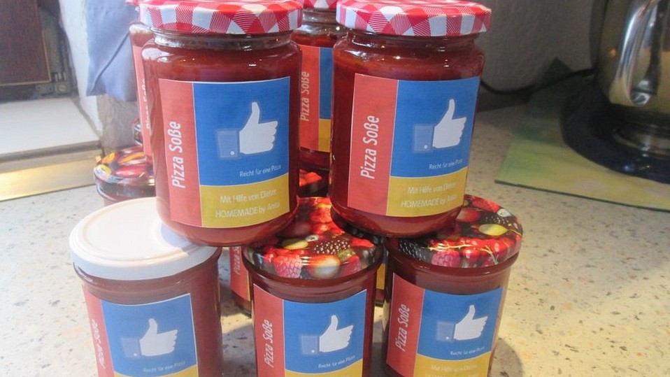 Pizzasoße auf Vorrat