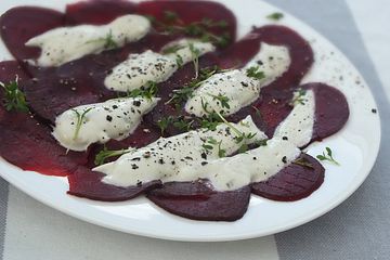 Rote Bete Carpaccio Mit Dip Von Luvonmu Chefkoch 
