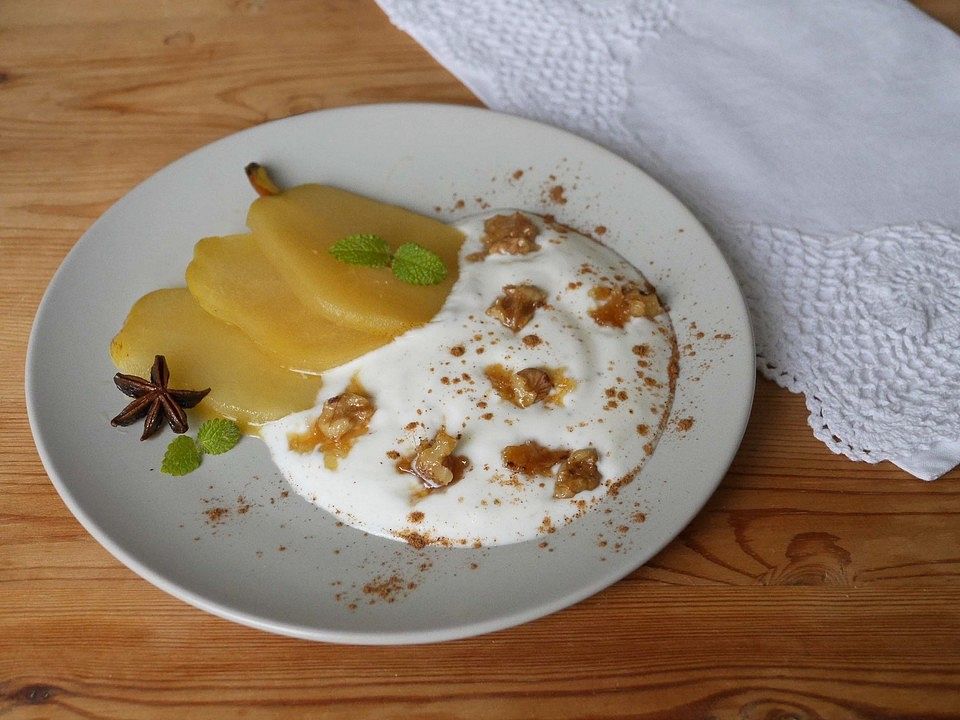 Ingwer-Birnen mit Joghurt von ars_vivendi| Chefkoch