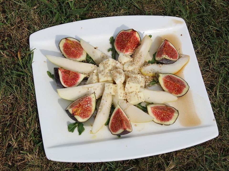Birnensalat mit Feigen und Rucola von Coco-Jango| Chefkoch
