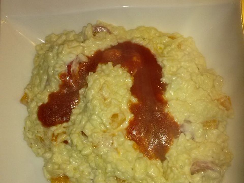 Reis mit Frischkäse und Tomatensoße von ninaundlale| Chefkoch