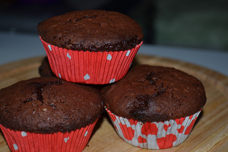 Saftige Schoko-Mandel-Muffins