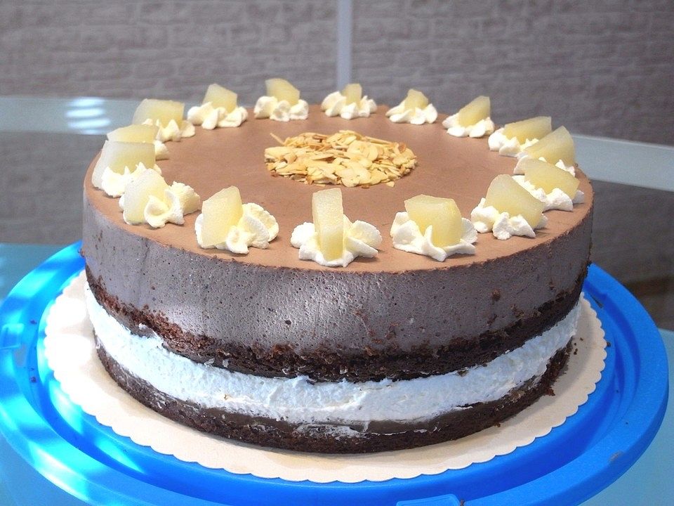 Urmelis beschwipste Birnen-Schoko-Torte von urmeli75| Chefkoch