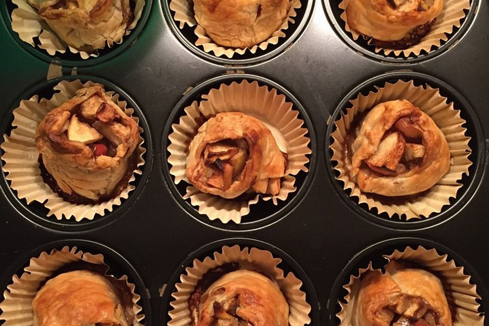 Alex´ österreichische Apfel-Strudel-Muffins