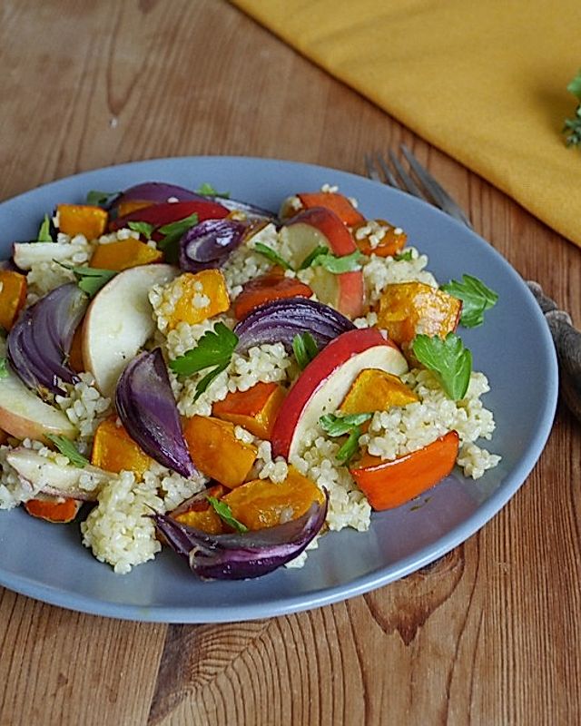 Herbstlicher Couscous-Salat