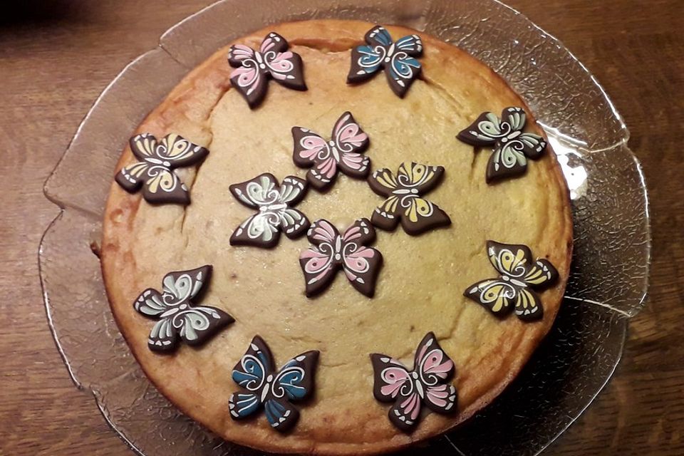 Käsekuchen - Geburtstagskuchen für Babys 1. Geburtstag