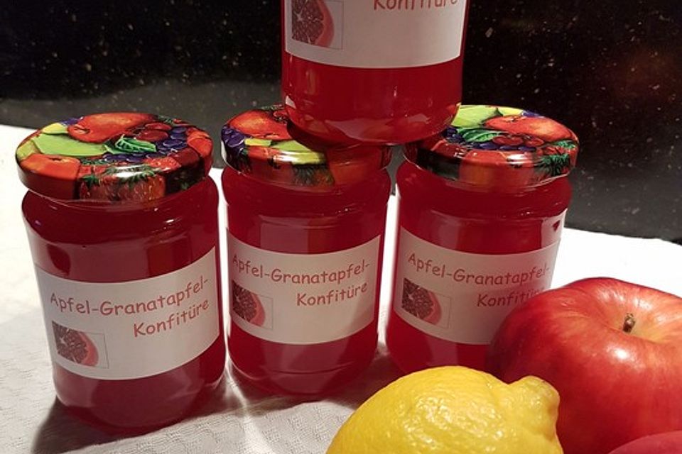 Apfel-Granatapfel-Konfitüre