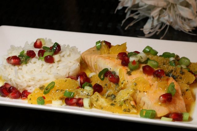 Lachs mit Orangen-Granatapfel-Salsa von ars_vivendi| Chefkoch