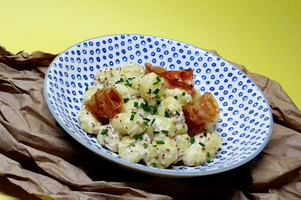 Gnocchi in Sahne-Senf-Soße