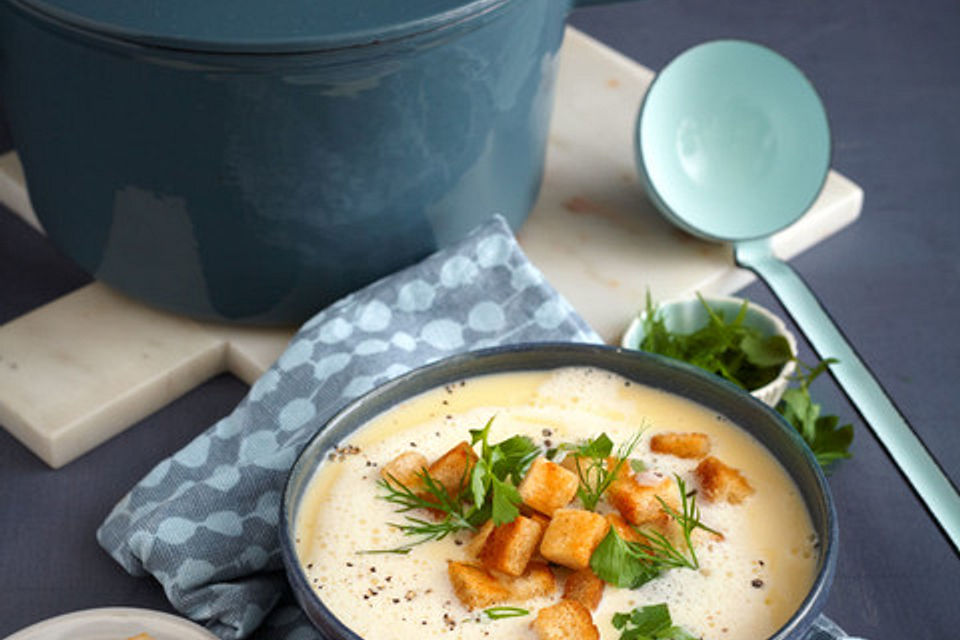 Allgäuer Käsesuppe mit Kräutern