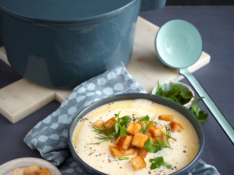 Allgäuer Käsesuppe mit Kräutern