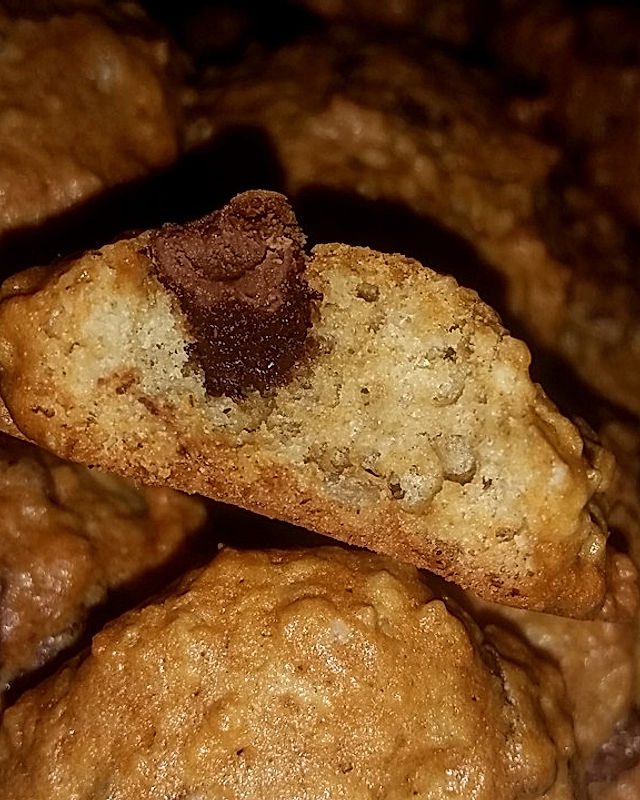 Hafer-Cookies mit Schokolade
