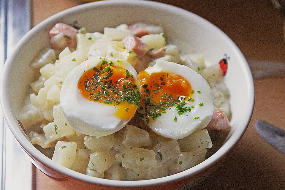 Buntes Kohlrabi - Eier Ragout