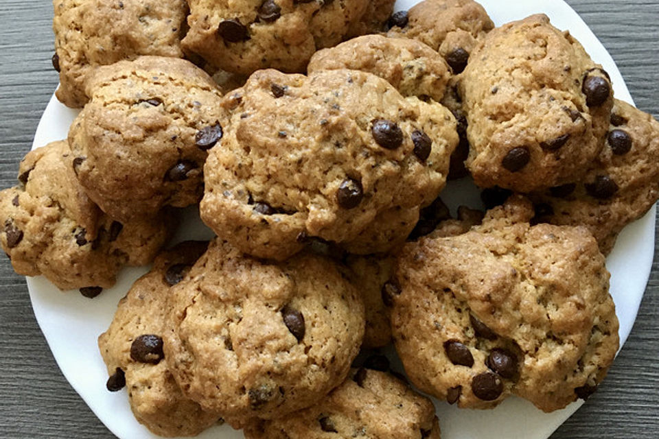 Vegane Chocolate Chip Cookies