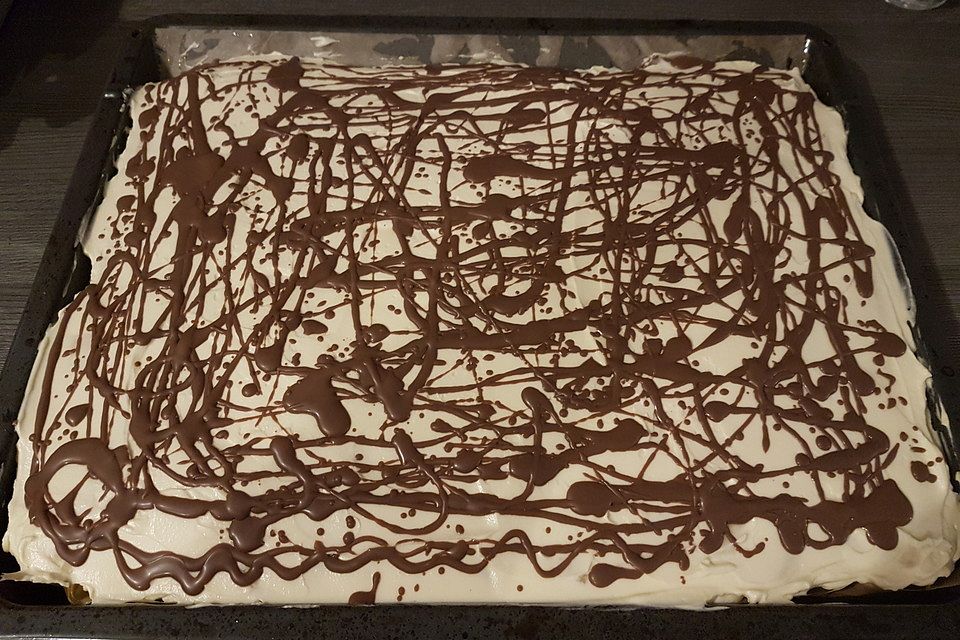 Bananensplit Blechkuchen Bananensplit Blechkuchen
