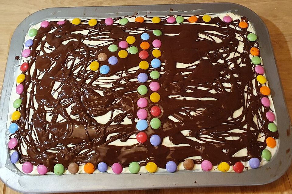 Bananensplit Blechkuchen Bananensplit Blechkuchen