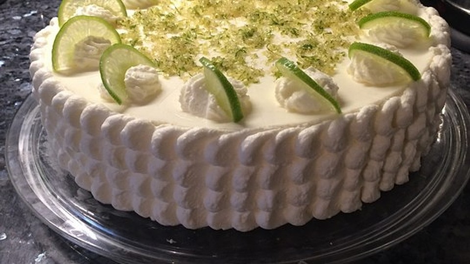 Limetten Joghurt Torte Von Silepa Chefkoch