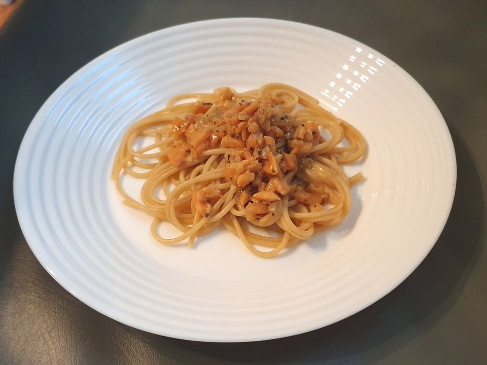 Spaghetti in Lachssoße von ruthio| Chefkoch