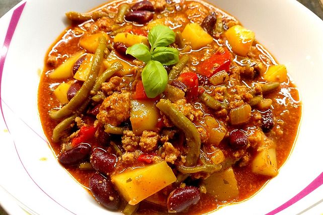 Grüne Bohnen Eintopf meets Chili con Carne von Baudze| Chefkoch