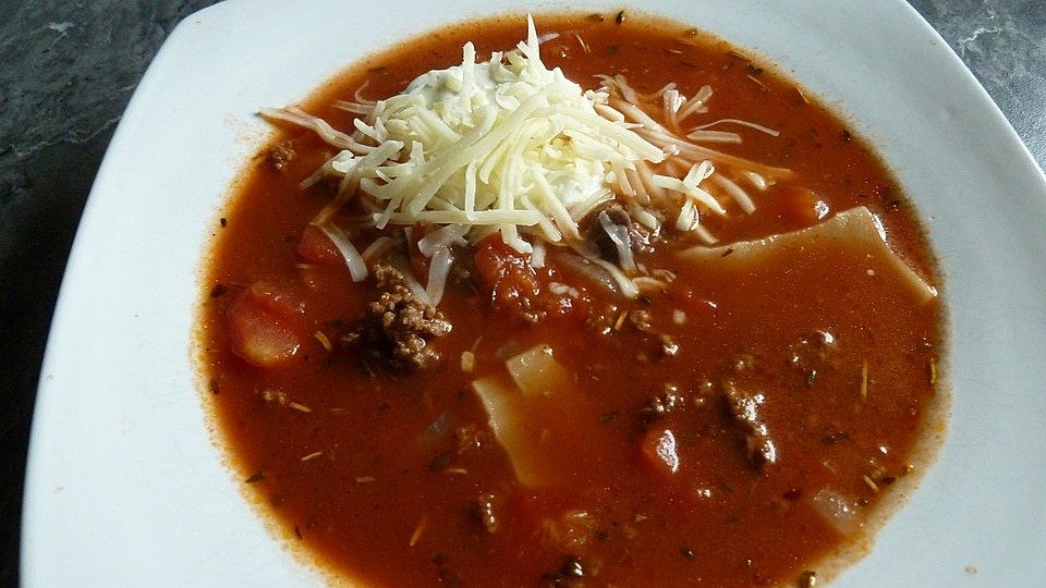 Lasagne Suppe Von Hannover Girl Chefkoch 