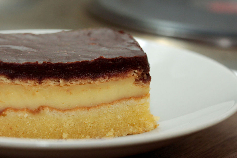 Schokoladenkeks-Kuchen mit Quark-Öl-Teig