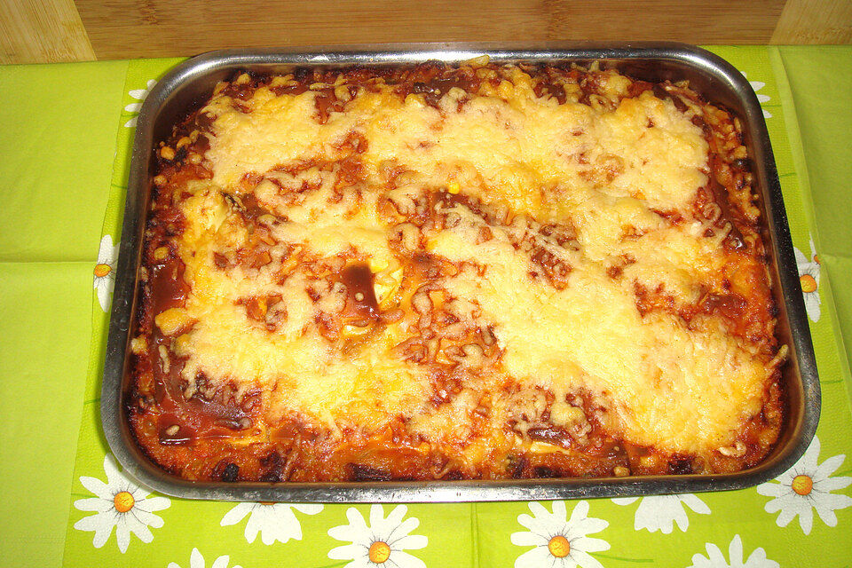 Canneloni mit Hack-Spinat-Füllung