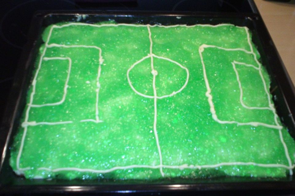Fußballfeldkuchen