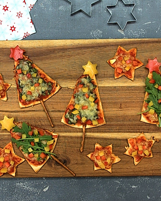 Pizza-Weihnachtsbaum