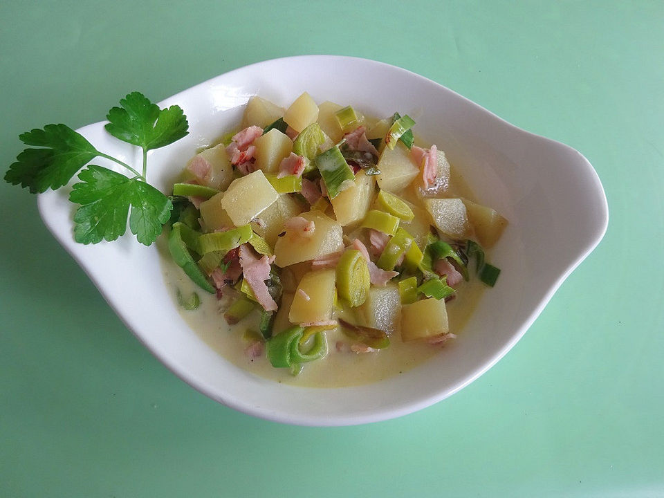 Kartoffelsuppe mit Lauch und Schinken von NILIBÄR| Chefkoch