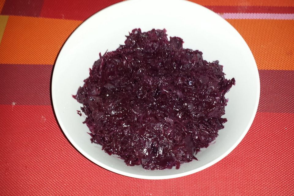 Rotkraut mit Portwein für Festtage