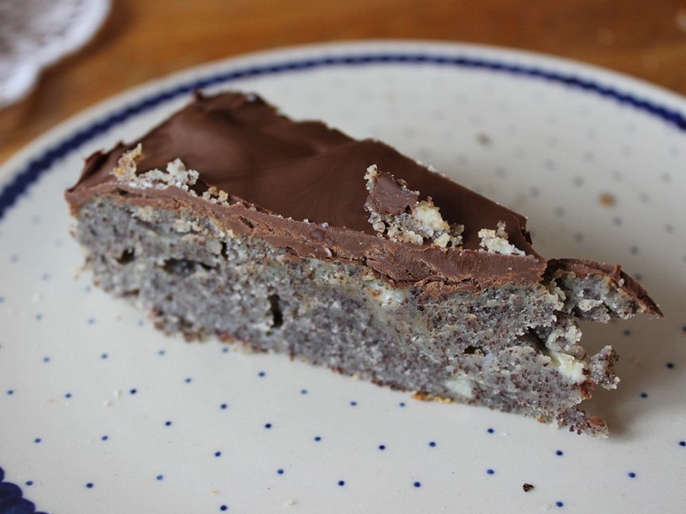 Saftiger Mohnkuchen Mit Schokolade Von Missusjules Chefkoch