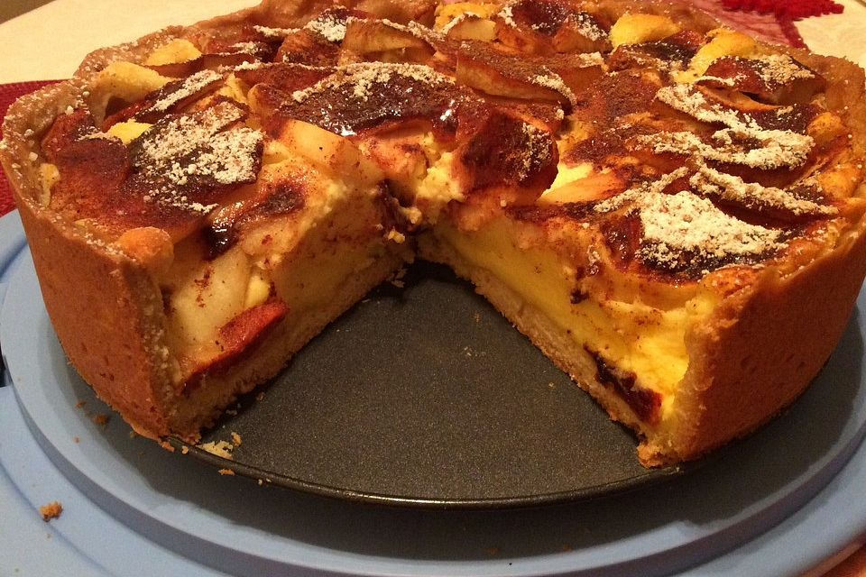 Apfel-Zimt-Kuchen mit Quark