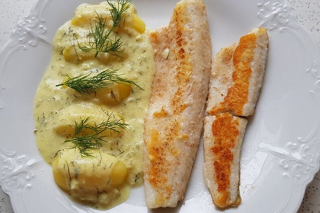 Zanderfilet in Zitronen-Dill-Sahne-Senf-Sauce von patty89| Chefkoch