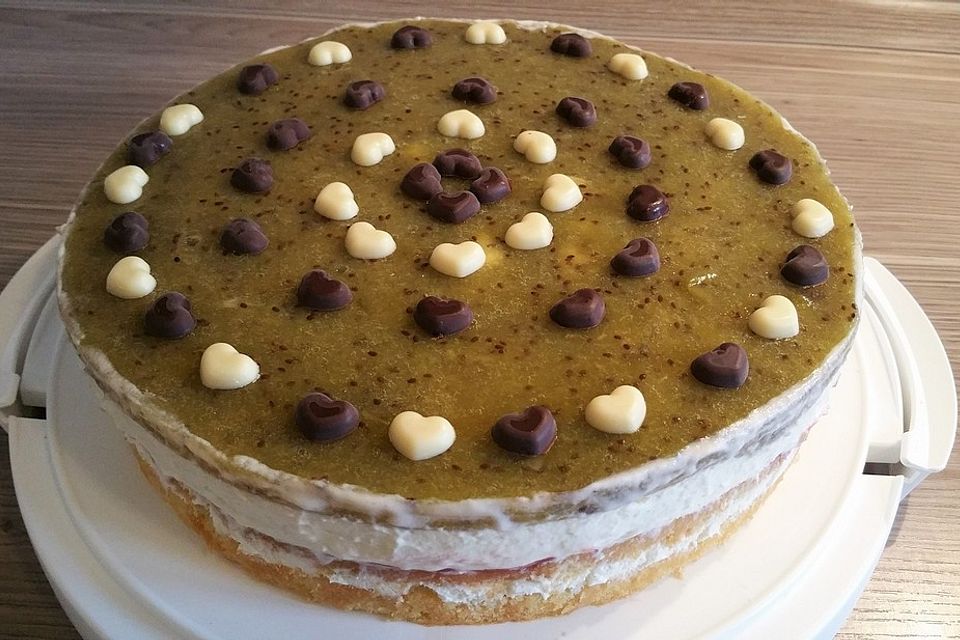 Kiwi-Erdbeer-Torte