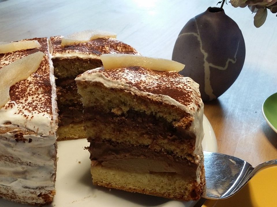 Kleine Birnen-Schoko-Torte von Ymerdrys | Chefkoch