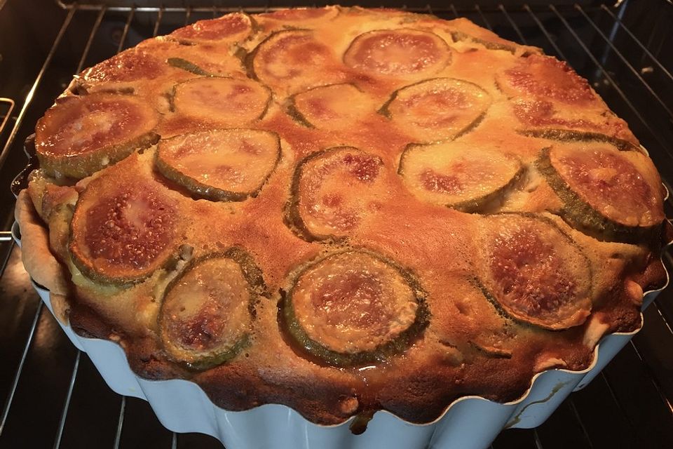 Tarte mit pâte brisée und Eiersahne-Füllung